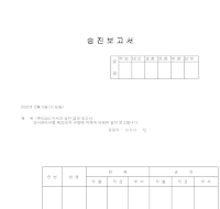 승진보고서 승진보고서